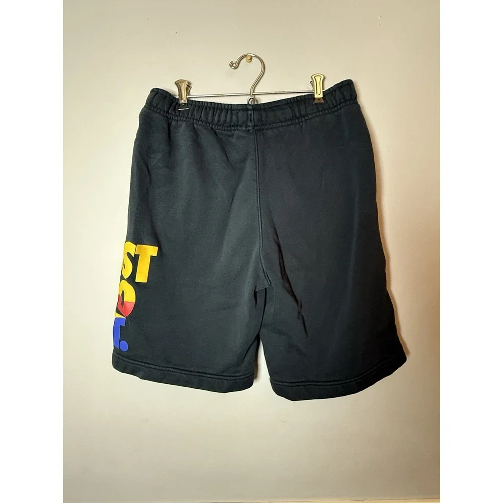 NIKE SPORTSWEAR MENS FLEECE SHORTS Size Small BLACK JUST DO IT‎
